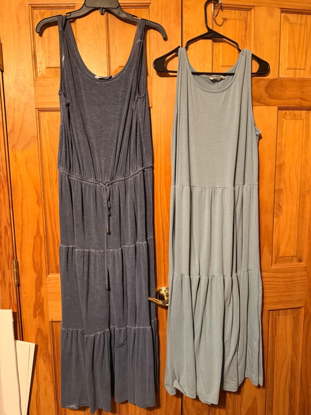 Sonoma Soft Knit Scoop Neck Top in Heather Slate Blue